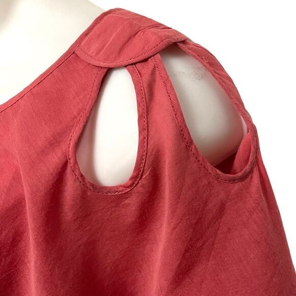 Anthropologie BARASCHI Ruffle Layered Cutout Top M - Picture 2 of 7